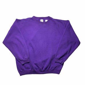 Vintage GAP Crewneck Purple Sweatshirt Womens XL